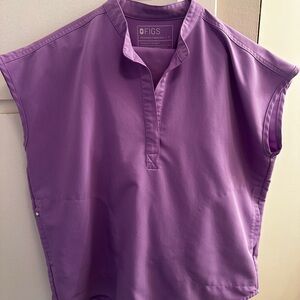 Figs Purple Rafaela Scrub Top